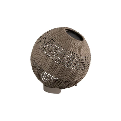 Bild av Cane line Illusion Lamp Round Golvlampa Soft Rope Taupe H53 x Ø51 cm