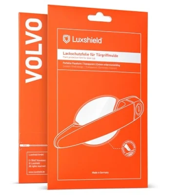 Bild av Luxshield bil dörrhandtag skyddsfilm infällt grepp för Volvo XC90 2 (II) 256 I 2015 2024 repskydd, lackskyddsfilm transparent glansig