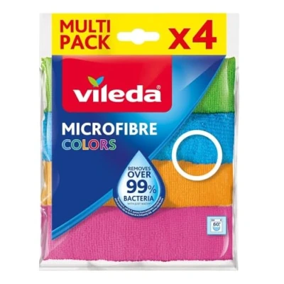 Bild av Vileda mikrofiber universalduk färger, 1 förpackning med 4 stycken