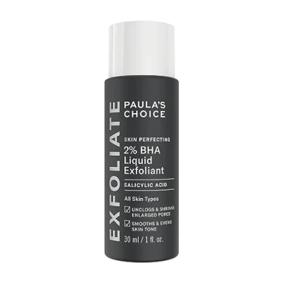 Bild av Paula&#039;s Choice SKIN PERFECTING 2% BHA flytande peeling ansiktsskrubb med salicylsyra bekämpar oren hud och pormaskar minskar synliga porer blandhud, fet aknehud 30 ml