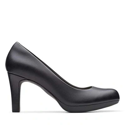 Bild av Clarks Adriel Viola Pumps för kvinnor, svart läder, 37.5 EU