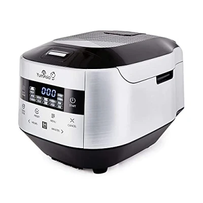 Bild av Yum Asia Bamboo riskokare med induktionsvärme (IH) och keramisk skål (YUM IH152) 7 riskomatlagningsfunktioner, 4 multicooker funktioner, motouch LED skärm (1,5 liter) 220240V EU Power