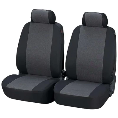 Bild av WALSER Pineto 12437 Bilsätesskydd svart/grå Polyester Fram VOLKSWAGEN: Caddy 3, Passat B8 Variant, Golf 7, VOLVO: XC60 I, V40 Hatchback, V50
