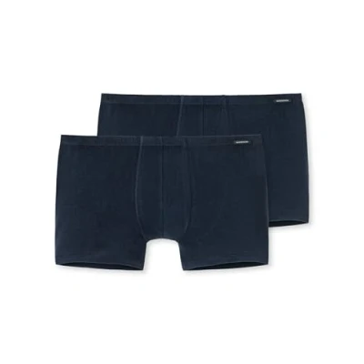 Bild av Schiesser Essential Shorts 2 PACK Underkläder, Storlek: Medium, Dunkelblau