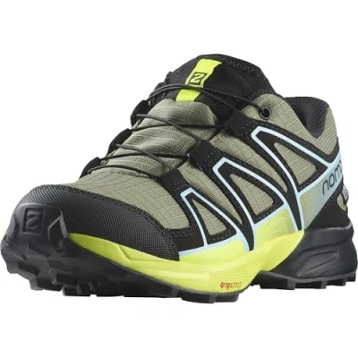 Bild av Salomon Speedcross CSWP Unisex Hikingskor för barn, Storlek: 32, Deep lichen green/black/safety yellow Textil/syntet