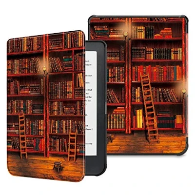 Bild av FINTIE Fodral för Kobo Clara HD tunt lätt skyddsfodral magnetisk stängning automatisk väckarklocka/sömnfunktion 6&quot; eBook Reader 2018, bibliotek
