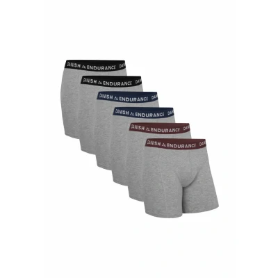 Bild av Danish Endurance 6 PACK Underkläder, Storlek: Large, Mc xgrey black navy blue bordeaux