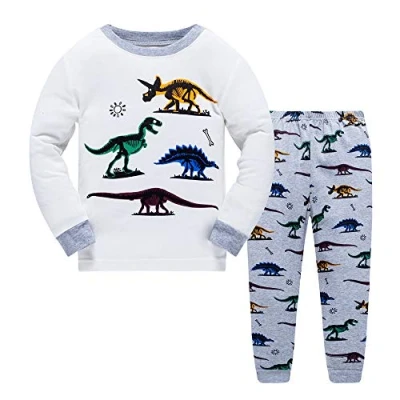 Bild av Små pojkar Pyjamas för Barn Jul Nattkläder Sleepwear Långärmad Pjs Set storlek 2 3 år 3T