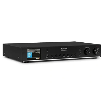 Bild av TechniSat DIGITRADIO 143 (V3) HiFi mottagare Internetradio (DAB+ digital radio, Bluetooth ljudstreaming, Spotify Connect, kastantenn, fjärrkontroll, bredd 43,5 cm) svart