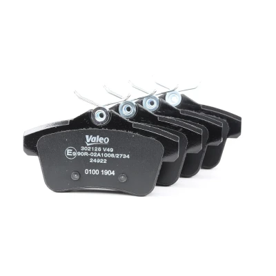 Bild av VALEO 302126 Jeu de plaquettes frein FIRST Essieu arrière contact signal d&#039;usure exclu avec tôle anti bruit PEUGEOT: RCZ Coupe, 3008 I, 508 I SW