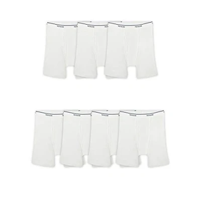 Bild av Fruit of the Loom Coolzone boxershorts för män (blandade färger) (paket med 7), 7 pack vit, S