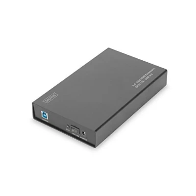 Bild av DIGITUS externt USB 3.0 hårddiskkabinett för 2,5&quot;/3,5&quot; SSD enheter/HDD enheter SATA I III 5 Gbit/s dataöverföringshastighet Plug &amp; Play Aluminiumhölje Svart