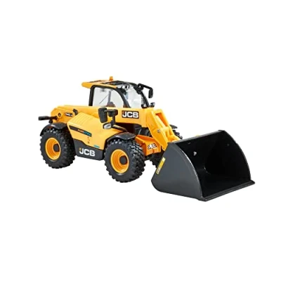 Bild av Britains JCB AGRIXTRA Loadall Farm Toys teleskophanterare 1:32 AGRI Truck Samlarobjekt traktorleksak skala lantbruksleksaker lämplig för samlare och barn 3 år Plus, gul
