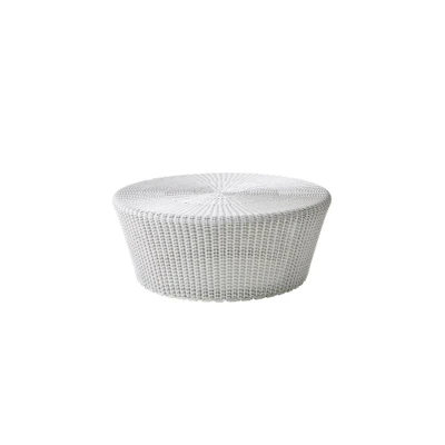 Bild av Cane line Kingston fodskammel stor Fotpall White grey H31 x Ø75 cm