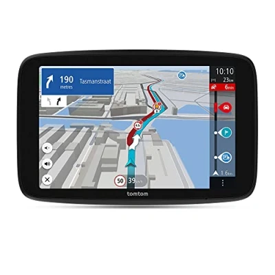 Bild av Lastbilsnavigatorn TomTom GO Expert Plus (6 tumsskärm med HD upplösning, ruttledning och intressepunkter för stora fordon, Traffic ingår, världskartor, visuella tips, USB C)