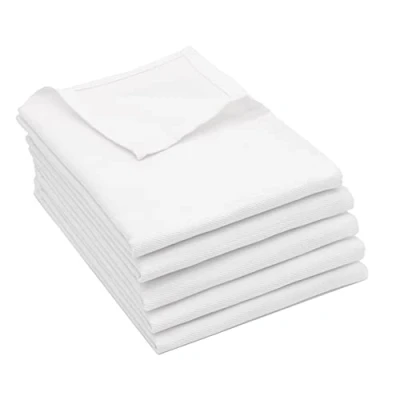 Bild av ZOLLNER Uppsättning av 5 diskhanddukar bomull i 50 x 70 cm superabsorberande och robusta kökshanddukar tvättbara upp till 60 C vitt gastronomikvalitet Oeko Tex® certifierad