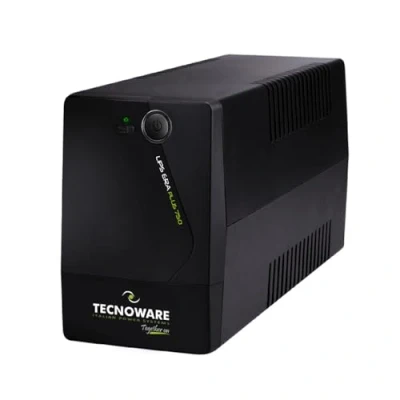 Bild av Tecnoware UPS ERA PLUS 750, Strömförsörjning 750VA, Skydd mot strömavbrott och spänningsvariationer för dator, modem, övervakning av video, AVR stabilisator, Max. autonomi på 30min, Klart att användas
