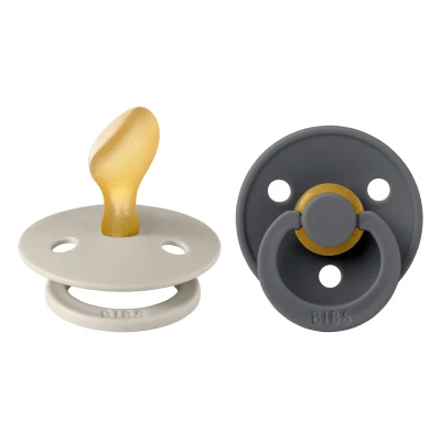 Bild av BIBS Colour Napp 2 pack Latex Stl Anatomisk, Sand/Iron