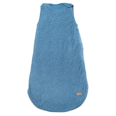 Bild av roba Babysovsäck Seashells Indigo 90 cm året runt barnsovsäck av ekologisk bomull muslin GOTS &amp; OEKO TEX standard 100 certifierad blå