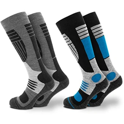 Bild av Occulto skidstrumpor män 2 pack, 4 pack (modell: Felix) par blåsvart 43 46