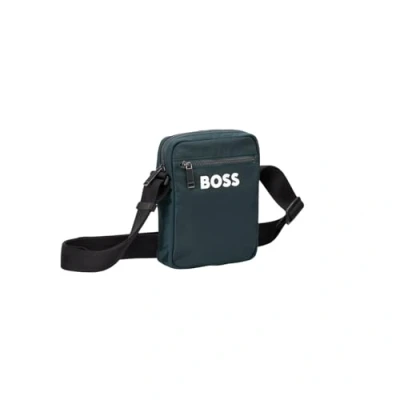 Bild av BOSS Catch ZIP Unisex Axelremsväska, Storlek: One Size, Open green