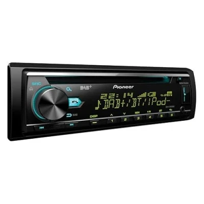 Bild av Pioneer DEH X7800DAB AN 1 DIN bilradio CD tuner med RDS, FM och DAB/DAB+ tuner, CD, Bluetooth, MP3, USB, AUX ingång, Bluetooth handsfree system, kompatibel Android iPod/iPhone, inkl. DAB antenn