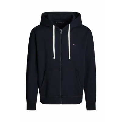 Bild av Tommy Hilfiger herr ESSENTIAL FLEECE ZIP genom MW0MW37234, blixtlås tröja, blå, S, Blå (ökenhimmel), S