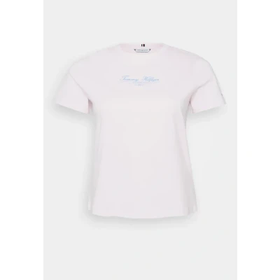Bild av Tommy Hilfiger Curve Script TEE Tshirt med print, Storlek: 46, Light pink