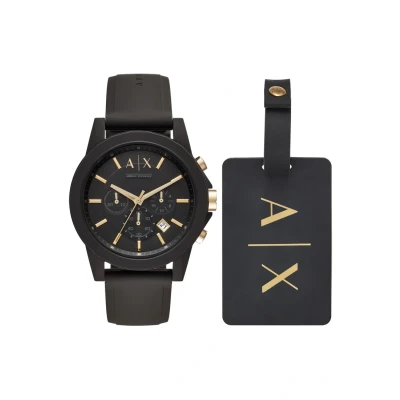 Bild av Armani Exchange Kronografklockor, Storlek: One Size, Schwarz