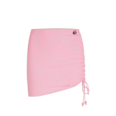 Bild av KARL Lagerfeld Beachwear Pareo IKON Striped Minikjol whitepink stripe, Storlek: Large, White pink stripe
