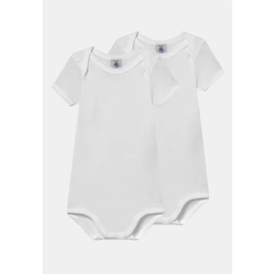 Bild av Petit Bateau unisex baby kortärmad body med ränder (2 pack), Variant 1, 0 3 månader
