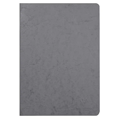 Bild av Clairefontaine 733065C AgeBag A4 häfte (DIN A4, 21 x 29,7 cm, linjerad, perfekt för dina anteckningar och teckningar, 48 ark) 1 st grå