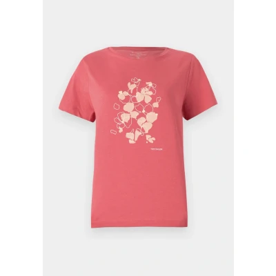 Bild av TOM Tailor CREW NECK Tshirt med print, Storlek: XS, Berry red
