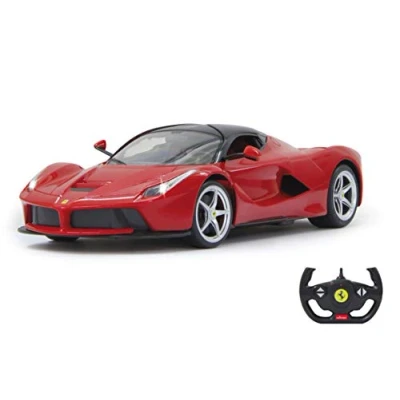 Bild av JAMARA 404130 La Ferrari 1:14 2,4 GHz dörr manuell RC bil, officiellt licenserad, upp till 1 timmars restid, ca 11 km/h, perfekt återbildade detaljer, detaljerad interiör, LED ljus, röd