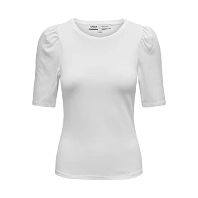 Bild av ONLY Onllive LOVE Tshirt bas, Storlek: Large, White