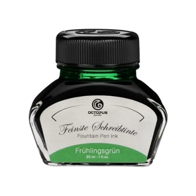 Bild av Reservoarbläck i bläckflaska, skrivbläck för reservoarpennor, vårgrönt, 30 ml bläckhorn, kalligrafibläck