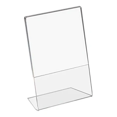 Bild av HMF 46952 akryl bordsstativ sned DIN A6 stående och liggande format glasklar