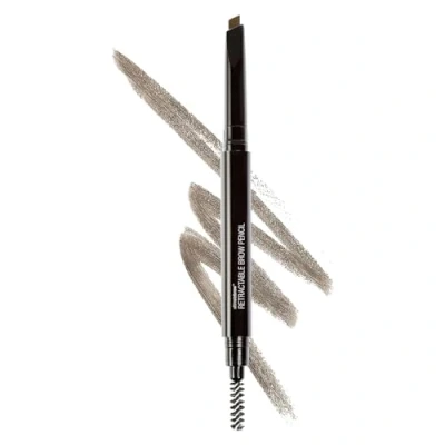 Bild av Wet n Wild Ultimate Brow Retractable Pencil, Ögonbrynspenna med Triangulär Pennspets och Inbyggd Borste för Skarpa, Borstade Naturliga Ögonbryn, i Nyansen Ultra Pigmented Ash Brown