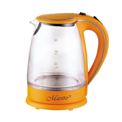 Bild av Feel Maestro Vattenkokare MR 064 2000 W 1,7 l Orange Transparent Glas