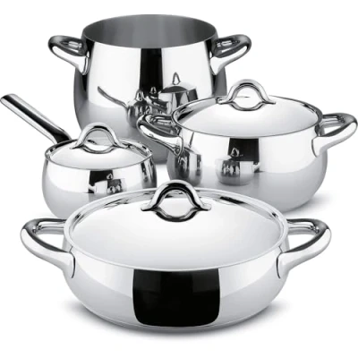 Bild av Alessi Mami Köksredskap set, Silver, 25,5 x 46