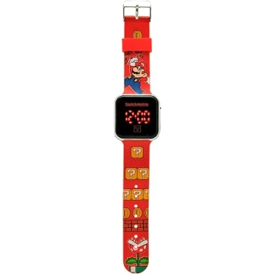 Bild av Barn Euroswan Super Mario LED klocka GSM4107, Flerfärgad, Bros