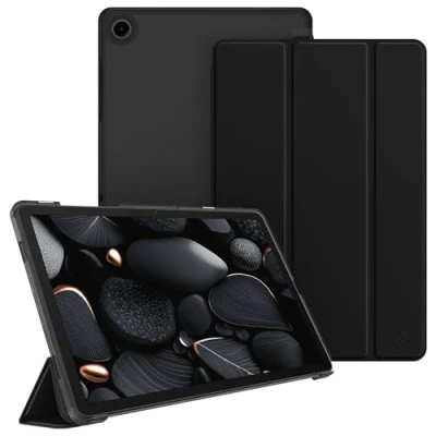 Bild av Fintie Fodral för Samsung Galaxy Tab A9 Plus 11 tum 2023, ultratunt skyddsfodral med genomskinlig baksida skydd automatisk sömn/väckningsfunktion Tablet SM X210/X216/X218, svart