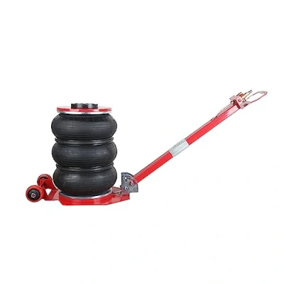 Bild av Aim Tools Air Bag Jack 3000kg 3 Ton Capacity Pneumatic Jack, Heavy Duty Fast Car Lift Triple Case, with Long Folding Handle and Two Wheels, for Automatic Tire Replacement Repair