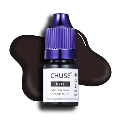 Bild av CHUSE PMU Hybrid flytande ögonbrynspigment 0,24 oz/7 ml (H211 extra mörkbrun)