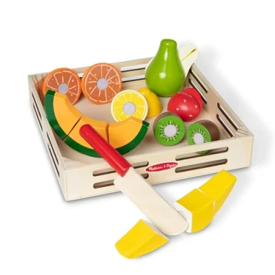 Bild av Melissa &amp; Doug fruktskärningsset Låtsaslek leksaksset Trä matleksak 3+ Present till pojke eller flicka