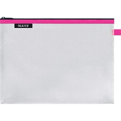 Bild av Leitz WOW Fodral, vattentätt, genomskinligt, large (A4), rosa, 40260023