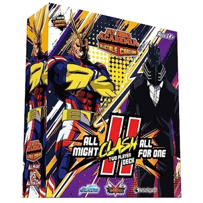 Bild av Jasco Games My Hero Academia Collectible Card Game All Might Vs. for One Two Player Clash Decks Trading Adults and Teens Ages 14+ 2 Players Avg. Playtime 45+ Mins Made