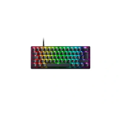 Bild av Razer Huntsman V3 Pro Mini 60% Analogt optiskt tangentbord för esport Snap Tap &amp; Rapid Trigger (Snabb trycksättning, snabba inbyggda justeringar, multifunktionell ratt) SE Layout Svart