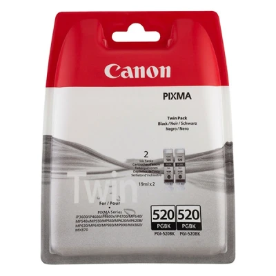 Bild av Canon PGI 520 / 2932B012 Black Twin Pack Bläckpatron Svart