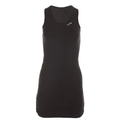 Bild av Winshape dam fitness fritid Longtop WTR15 med sidoraffing, slim Style, svart, XS
